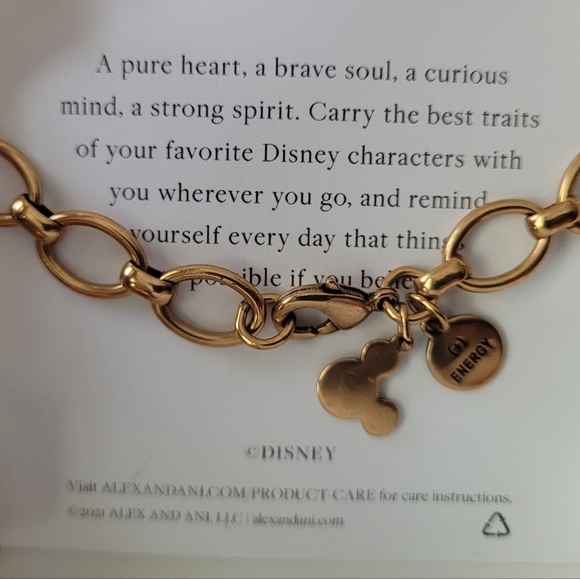 Disney Beauty and the Beast Belle Chain Link Bracelet by Alex and Ani - Picture 5 of 8